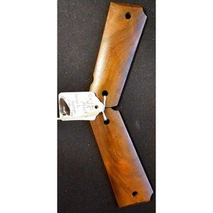 Beautiful Smooth Dark Brown Wooden Grips for Colt 45